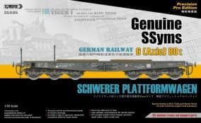 Genuine SSyms - German Railway SCHWERER PLATTFORMWAGEN 6-Axle 80ton