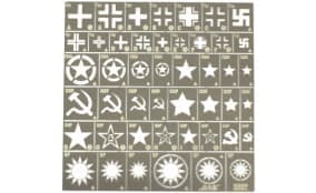 Трафарет опознавательные знаки армий Германии,США,СССР,КНР,Тайваня