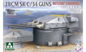 BATTLESHIP SCHARNHORST TURRET B 28CMSK C/34 GUNS