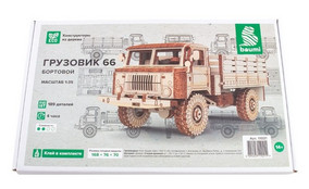 Грузовик 66 бортовой (конструктор из дерева)